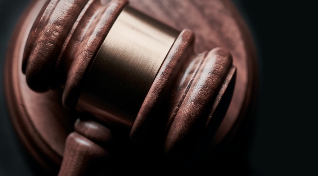 Closeup of wooden gavel