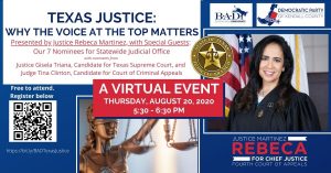 Notes from the Chair: Texas Justice – Why the Voice at the Top Matters