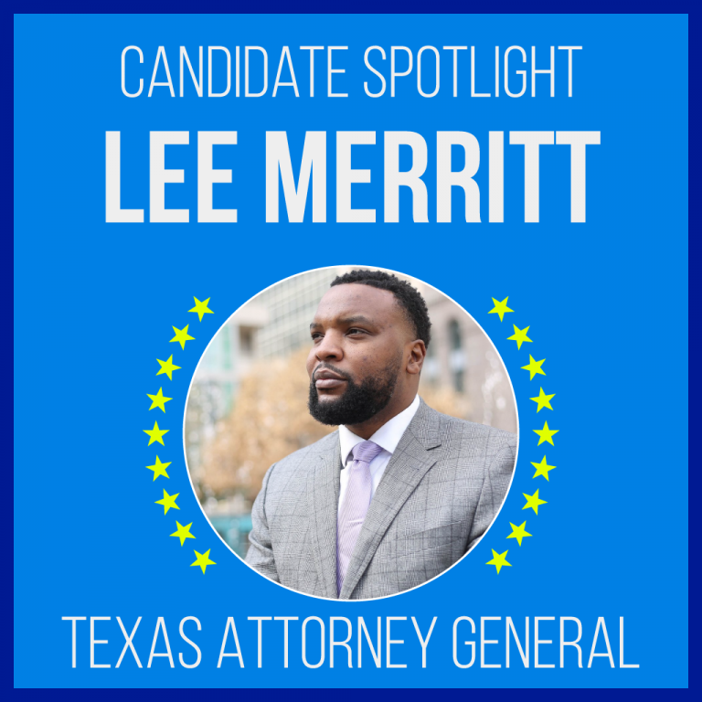 Lee Merritt is a candidate for Texas Attorney General