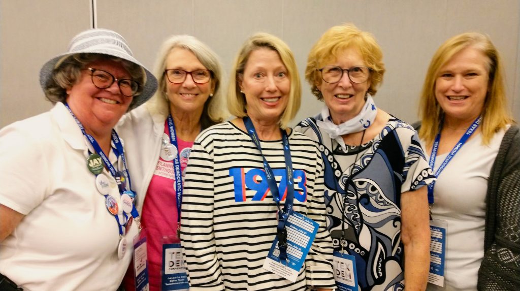 Five Kendall County Democrats attending the 2022 Texas Democratic Convention