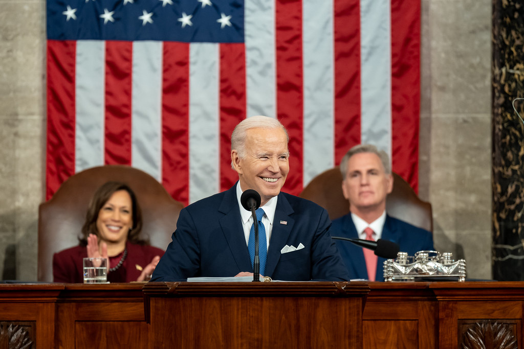 President Biden giving his State of The Union speech